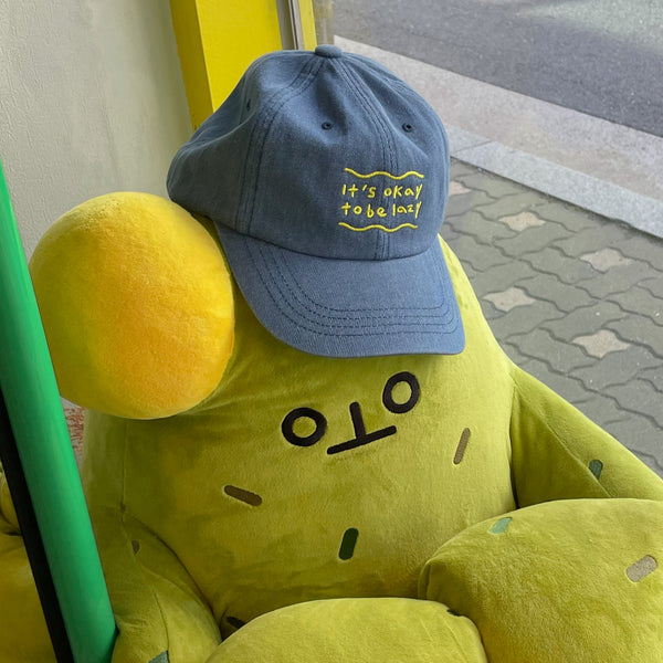 slogan denim ball cap