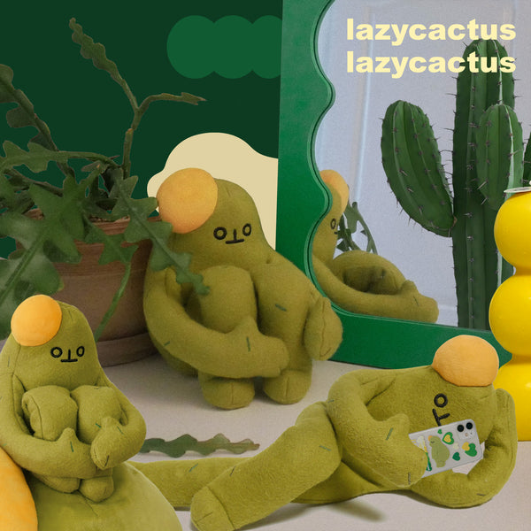 Lazycactus Joint Doll (with flower pot)